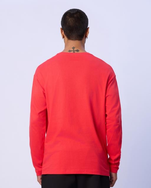 Kırmızı Axel Erkek Kırmızı Regular Fit Uzun Kollu Tişört - KAPPA® Türkiye