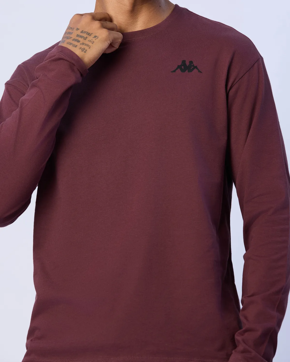 Kahverengi Axel Erkek Kahverengi Regular Fit Uzun Kollu Tişört