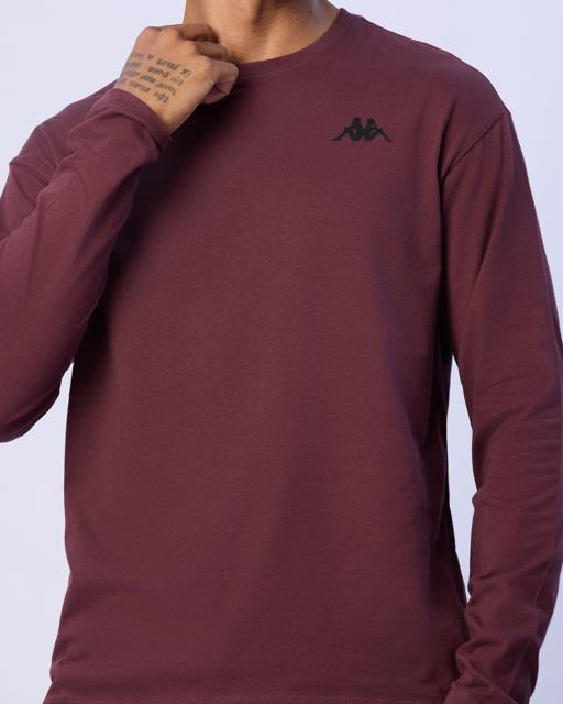 Kahverengi Axel Erkek Kahverengi Regular Fit Uzun Kollu Tişört - KAPPA® Türkiye