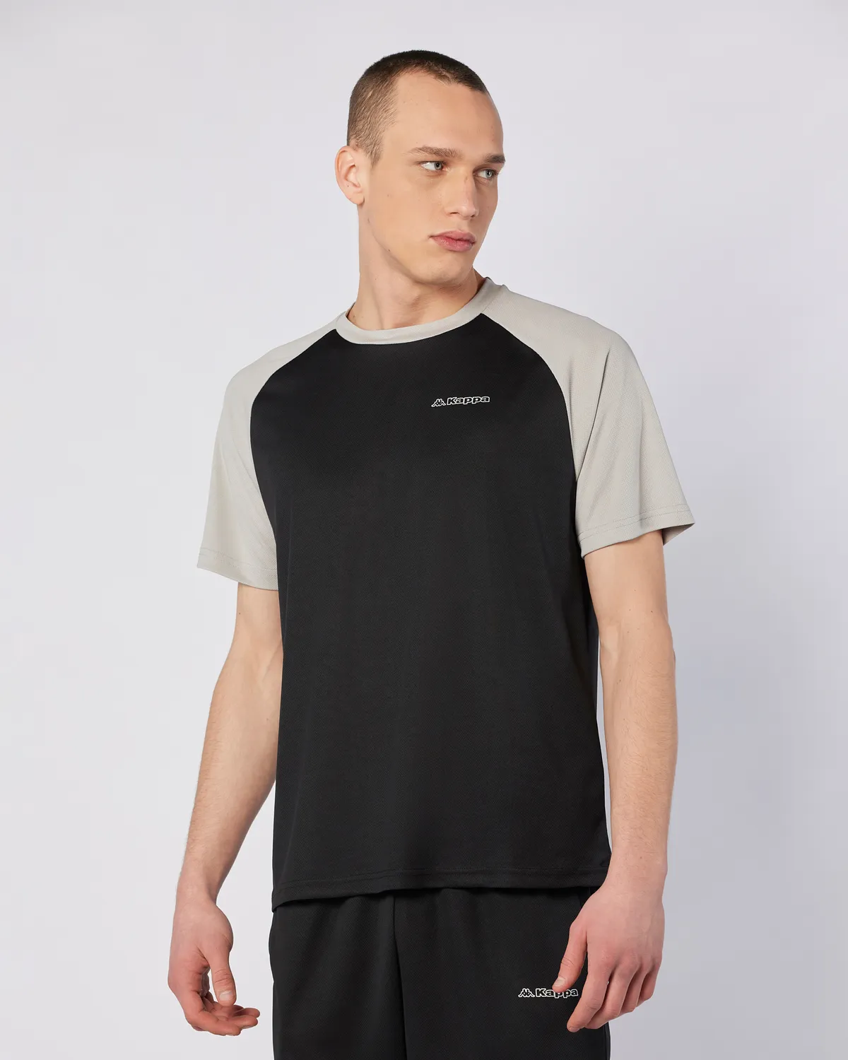 Siyah Kuby Tee Erkek Siyah-Gri Regular Fit Tişört