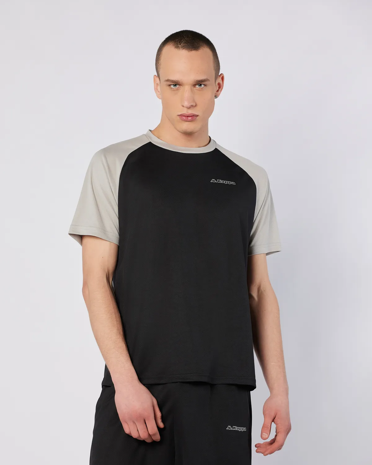 Siyah Kuby Tee Erkek Siyah-Gri Regular Fit Tişört