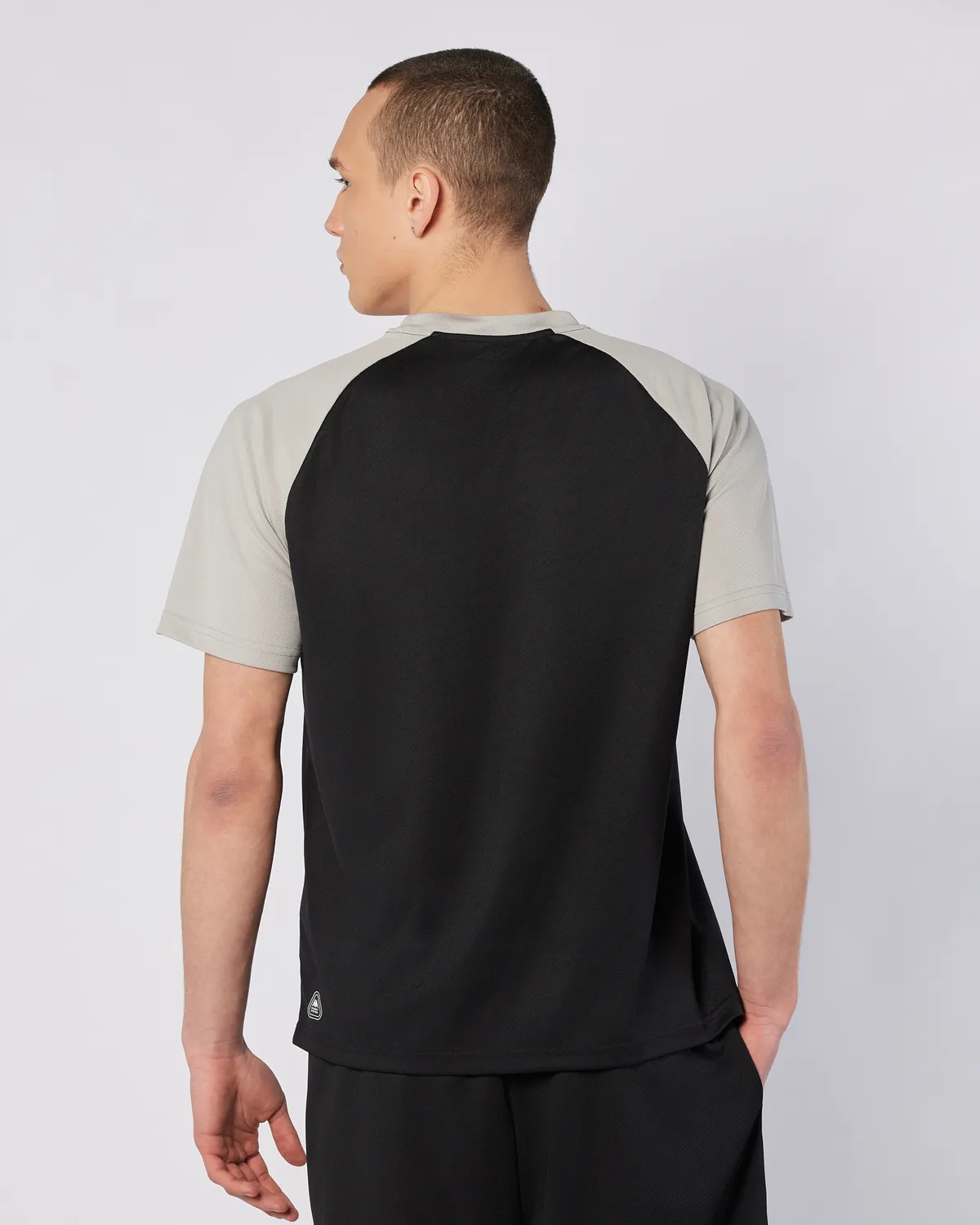 Siyah Kuby Tee Erkek Siyah-Gri Regular Fit Tişört