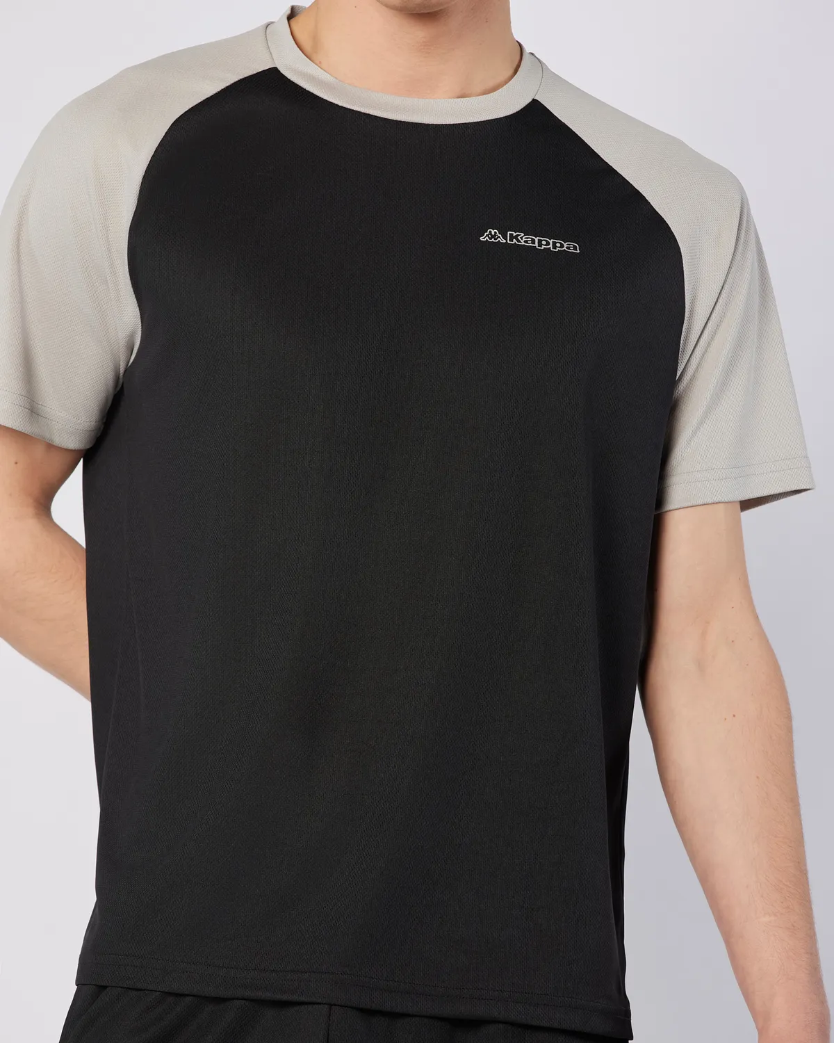 Siyah Kuby Tee Erkek Siyah-Gri Regular Fit Tişört