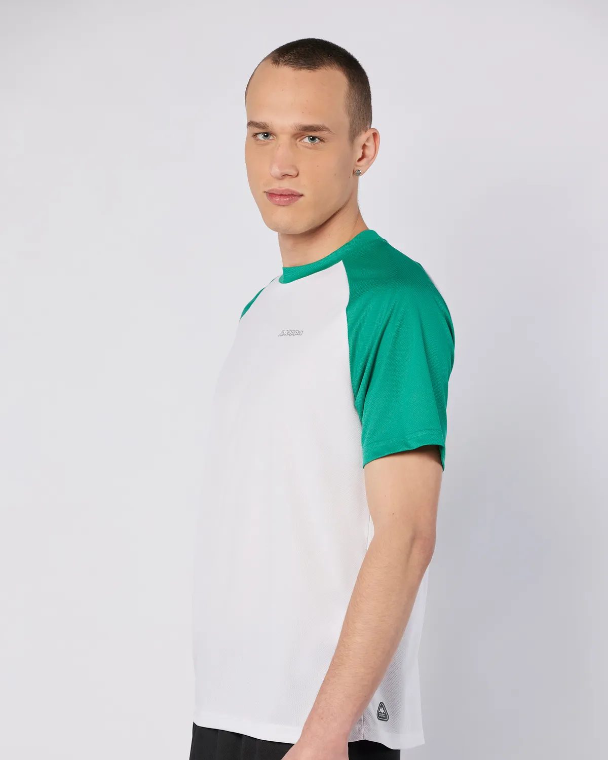 Beyaz Kuby Tee Erkek Beyaz-Yeşil Regular Fit Tişört