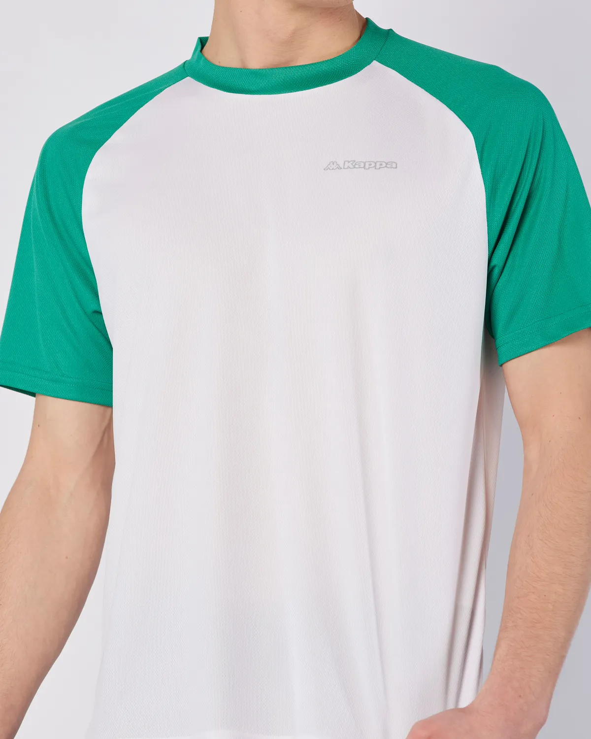 Beyaz Kuby Tee Erkek Beyaz-Yeşil Regular Fit Tişört