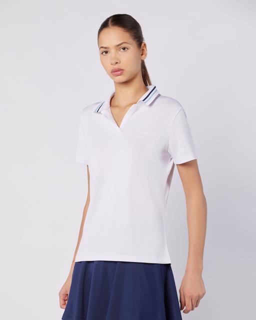 Beyaz Elegance Polo Wmn Kadın Beyaz Regular Fit Polo Yaka Tişört - KAPPA® Türkiye