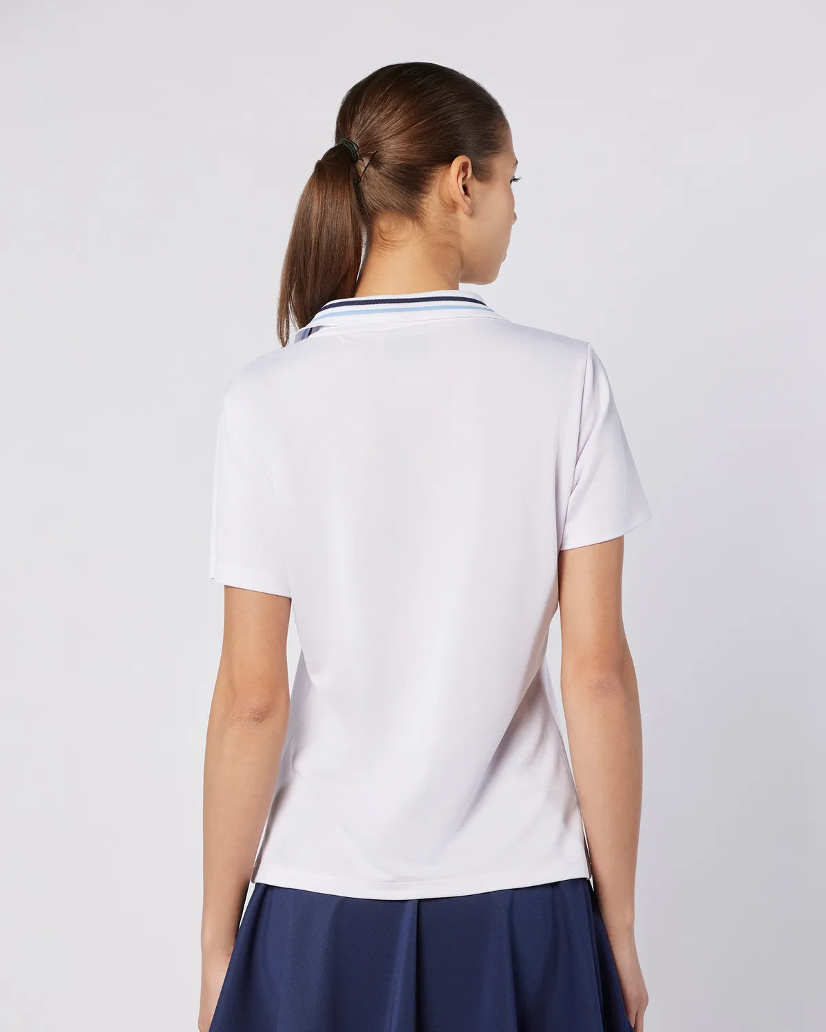 Beyaz Elegance Polo Wmn Kadın Beyaz Regular Fit Polo Yaka Tişört