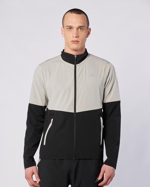 Siyah Midtown Full Zip Erkek Siyah-Gri Regular Fit Fermuarlı Eşofman Üstü - KAPPA® Türkiye