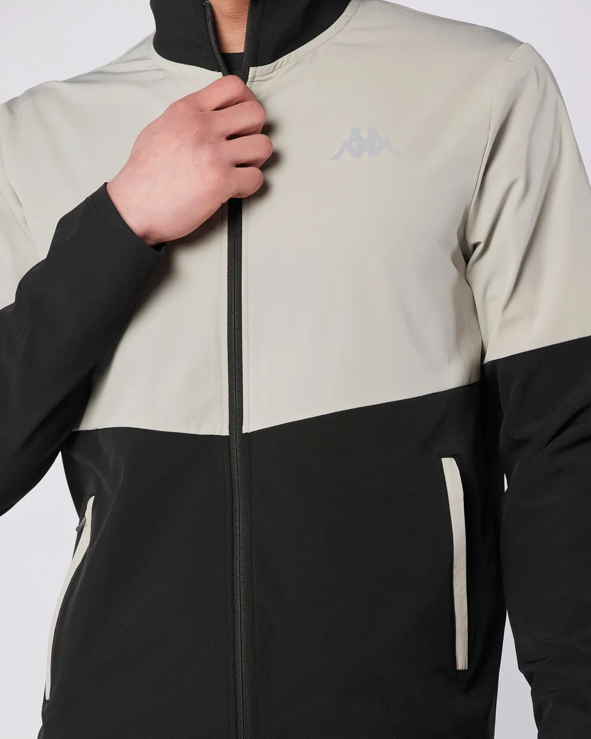 Siyah Midtown Full Zip Erkek Siyah-Gri Regular Fit Fermuarlı Eşofman Üstü