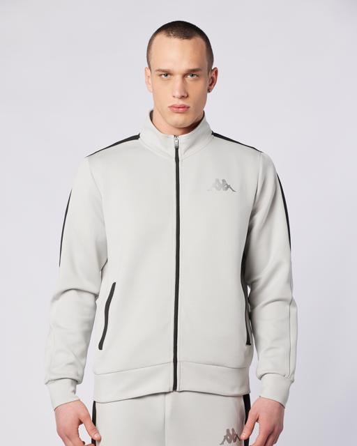 Gri Moste Full Zip Erkek Gri Regular Fit Fermuarlı Eşofman Üstü - KAPPA® Türkiye