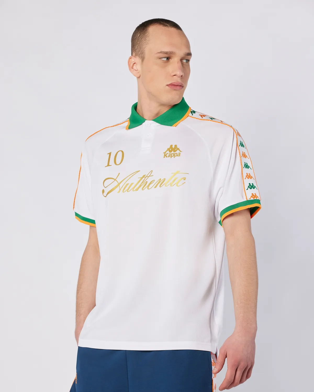 Beyaz 222 Banda Notilox Tur Unisex Beyaz-Yeşil Regular Fit Forma