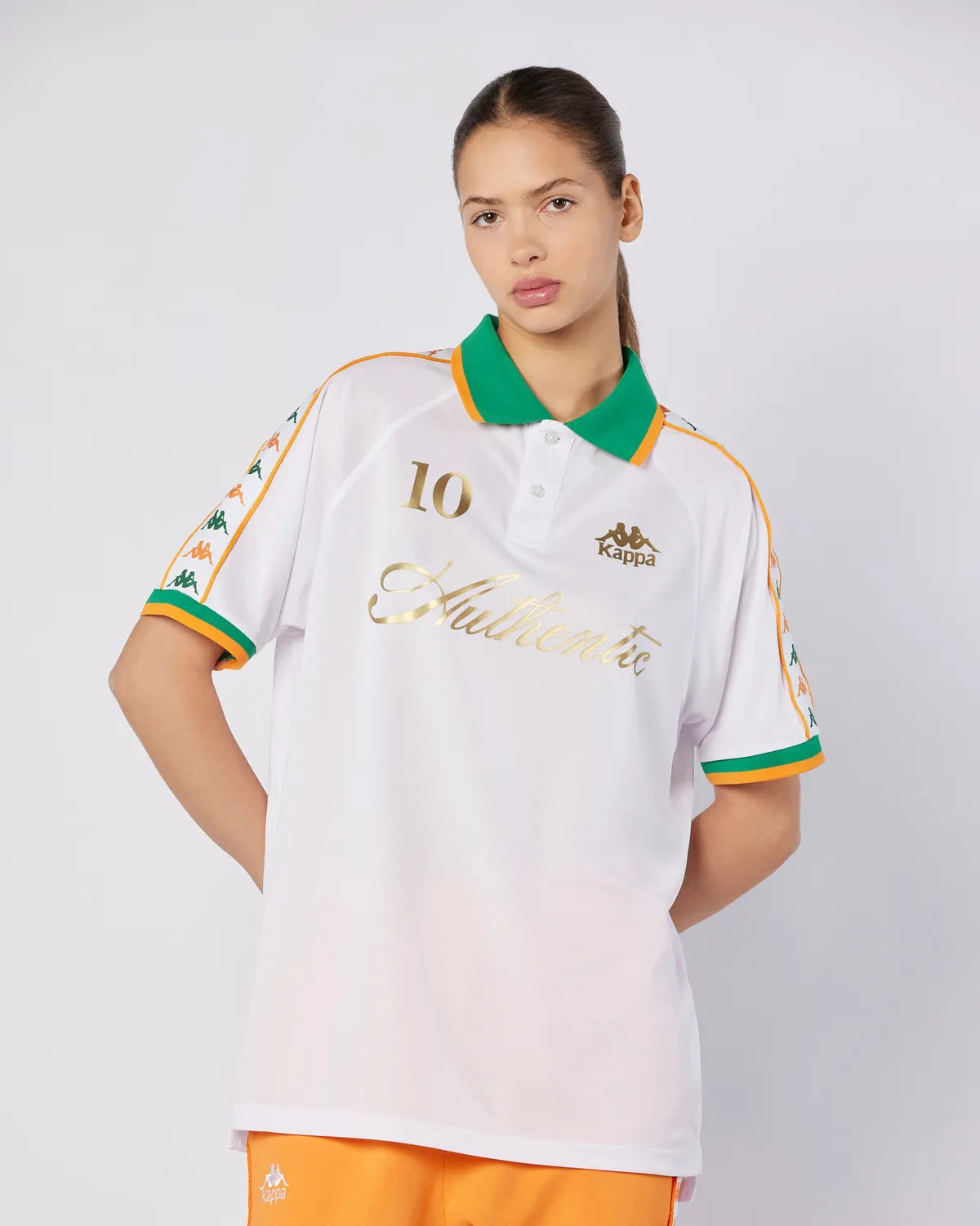 Beyaz 222 Banda Notilox Tur Unisex Beyaz-Yeşil Regular Fit Forma