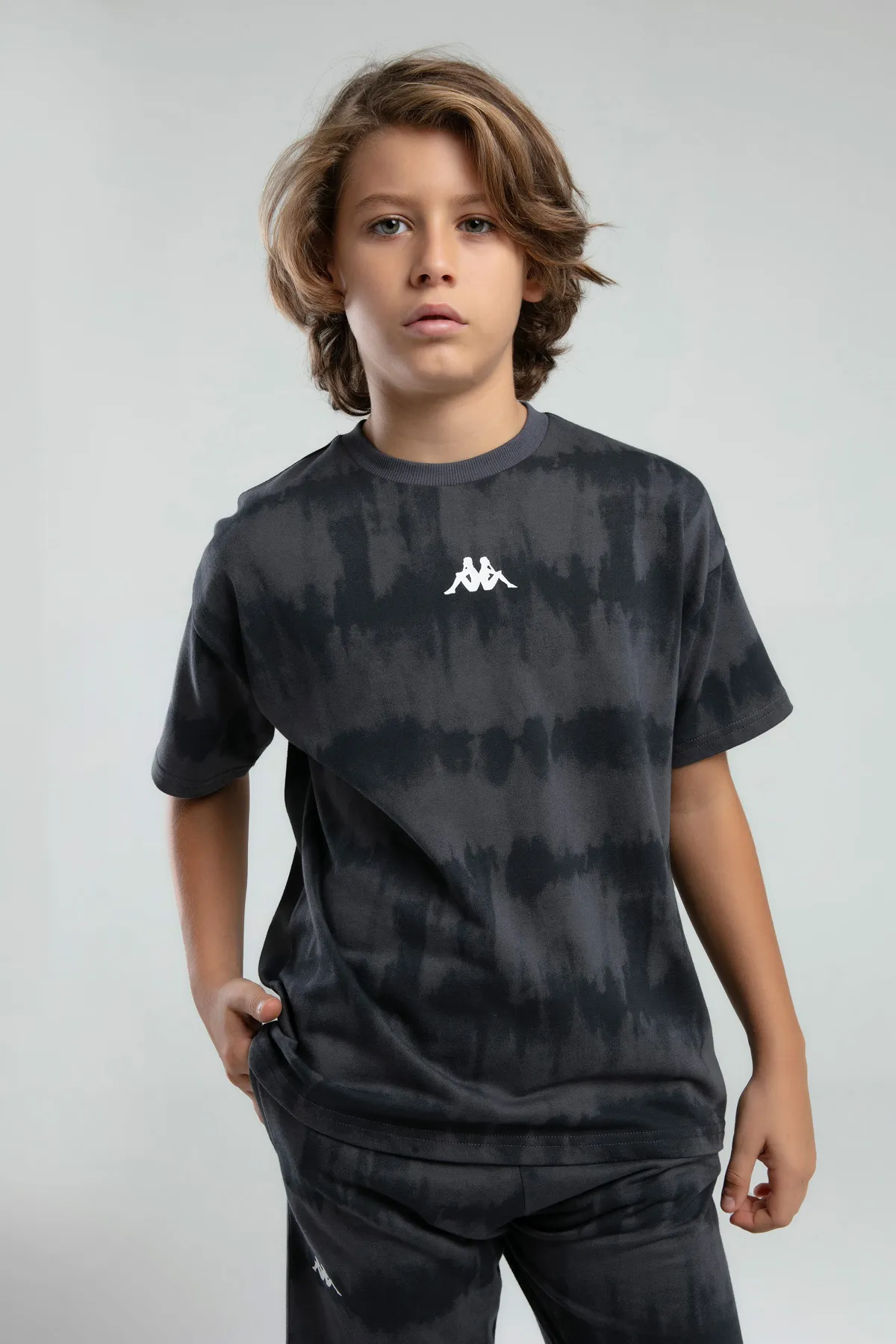 Siyah Authentic Kendra Erkek Çocuk Antrasit Regular Fit Tişört Ve Şort Takım