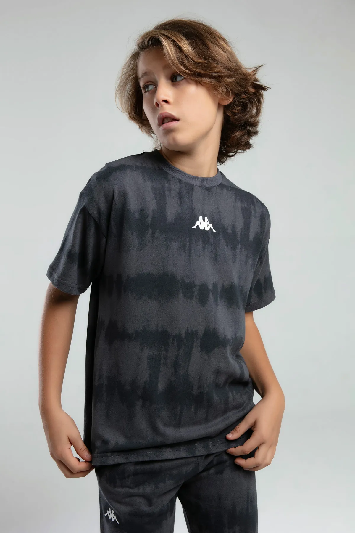 Siyah Authentic Kendra Erkek Çocuk Antrasit Regular Fit Tişört Ve Şort Takım