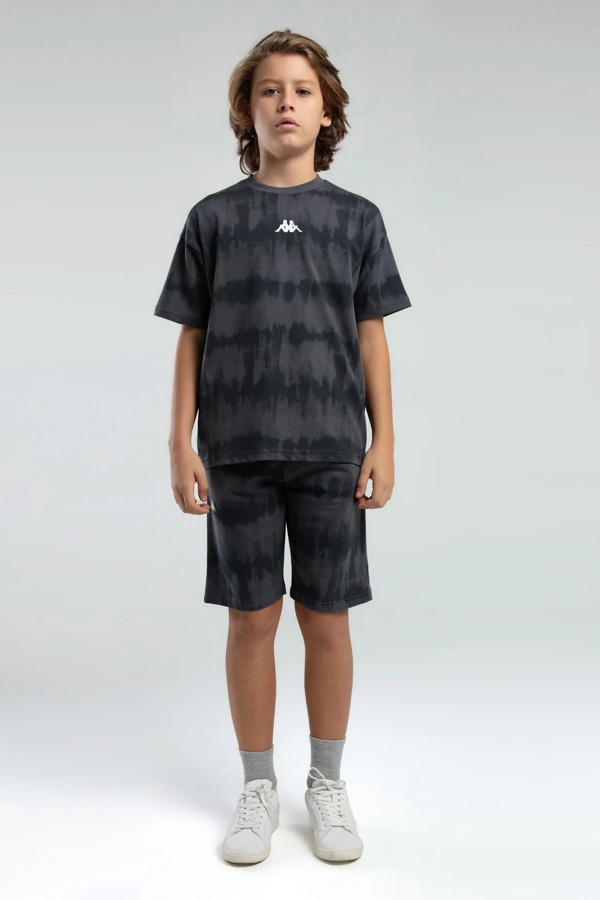Siyah Authentic Kendra Erkek Çocuk Antrasit Regular Fit Tişört Ve Şort Takım