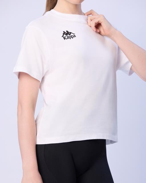 Beyaz Marta Kadın Beyaz Regular Fit Tişört - KAPPA® Türkiye