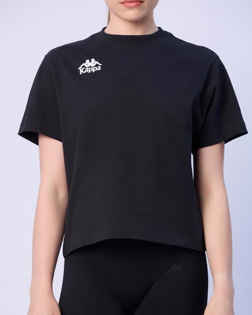 Siyah Marta Kadın Siyah Regular Fit Tişört - KAPPA® Türkiye