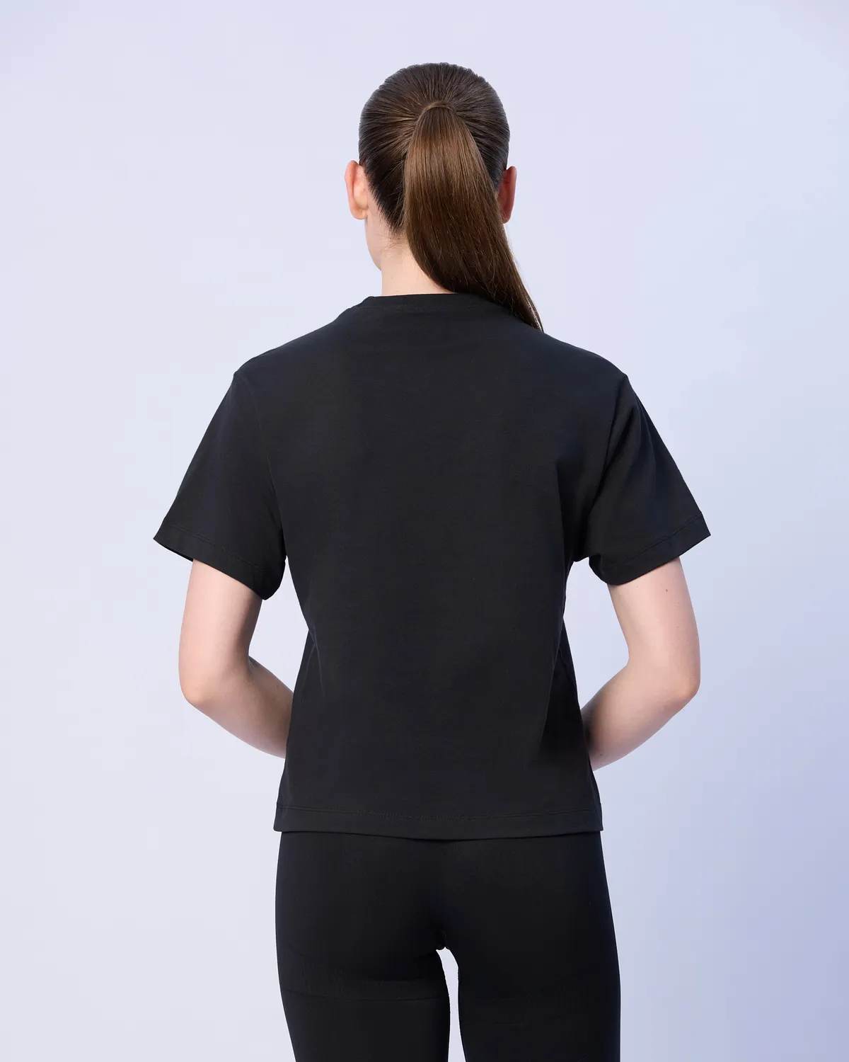 Siyah Marta Kadın Siyah Regular Fit Tişört