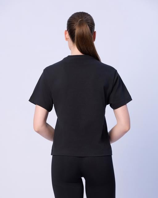 Siyah Marta Kadın Siyah Regular Fit Tişört - KAPPA® Türkiye