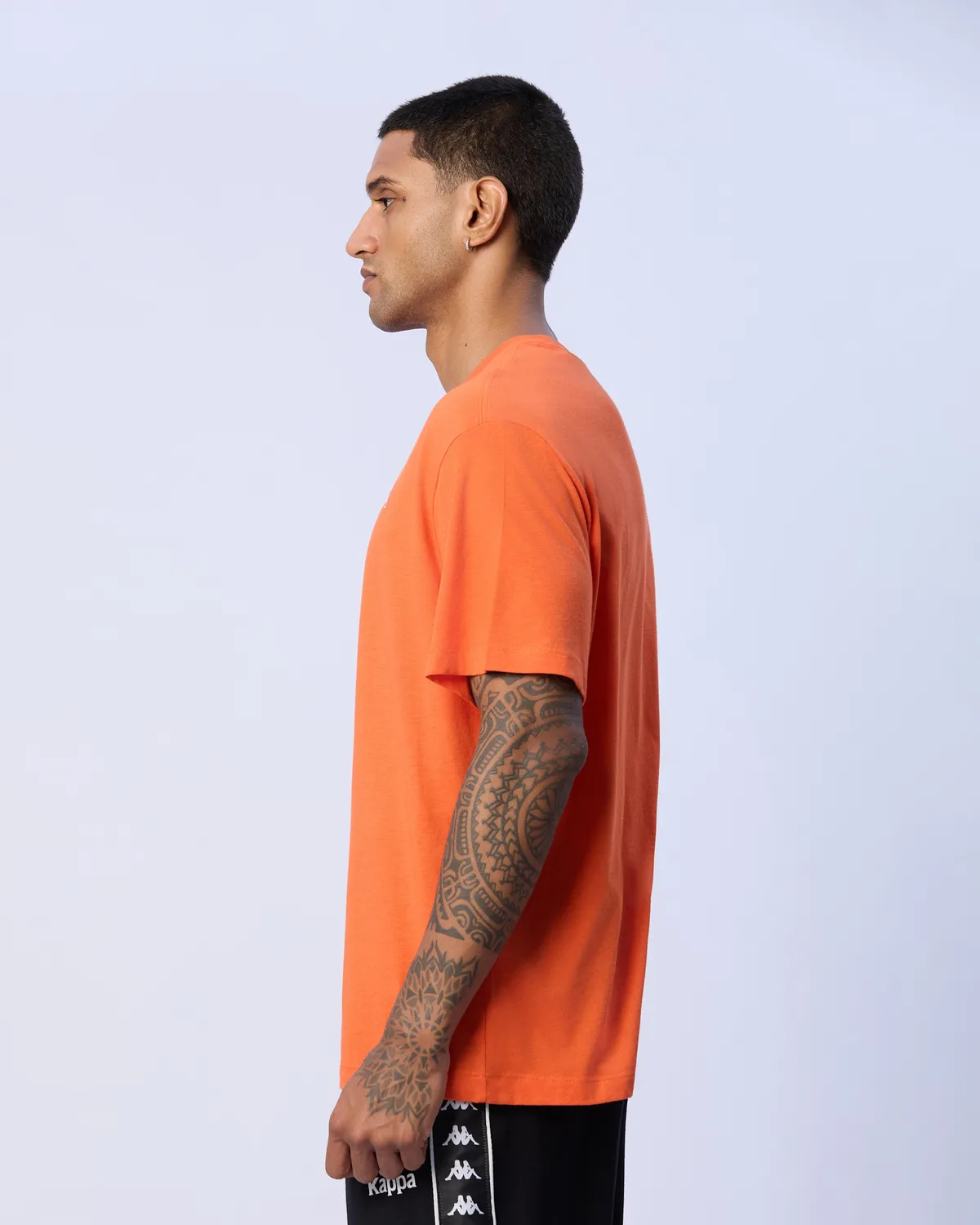 Turuncu Mateo Erkek Koyu Turuncu Oversize Tişört