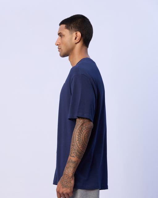 Mavi Mateo Erkek Mavi Oversize Tişört - KAPPA® Türkiye