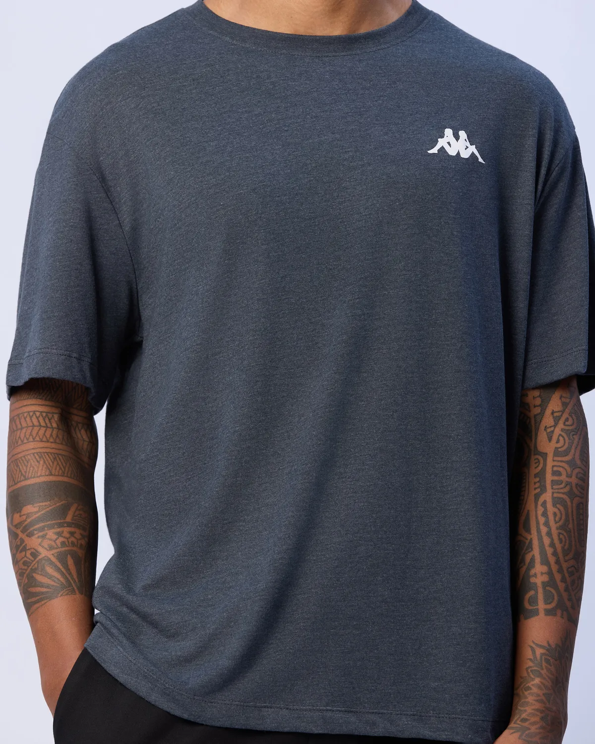 Siyah Mateo Erkek Antrasit Oversize Fit Tişört