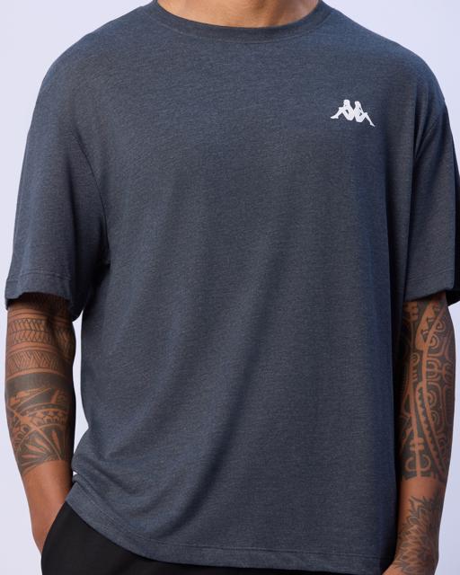 Siyah Mateo Erkek Antrasit Oversize Fit Tişört - KAPPA® Türkiye