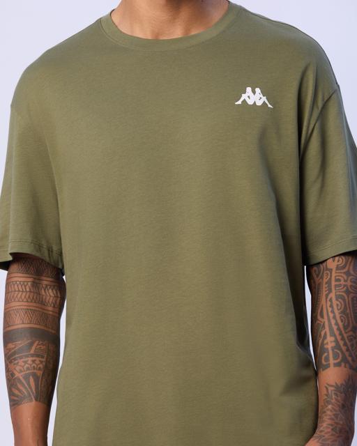 Yeşil Mateo Erkek Haki Oversize Fit Tişört - KAPPA® Türkiye