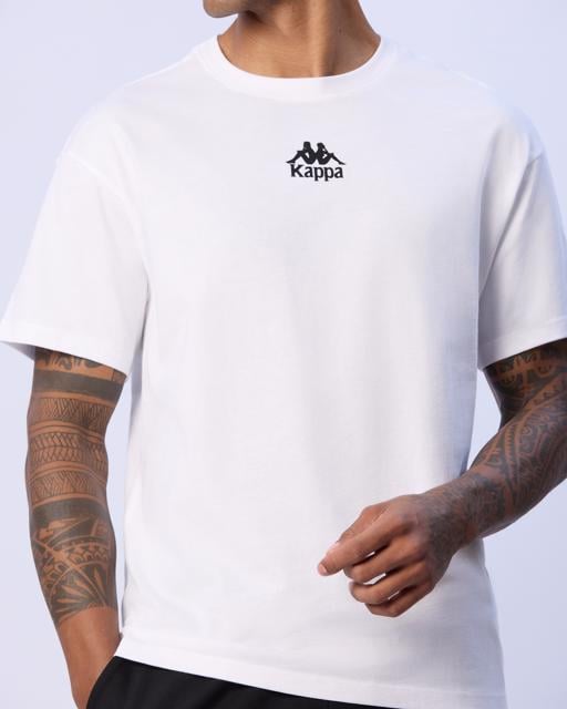 Beyaz Enrico Erkek Beyaz Regular Tişört - KAPPA® Türkiye