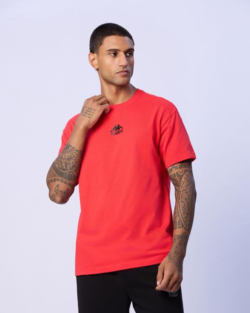 Kırmızı Enrico Erkek Kırmızı Regular Fit Tişört - KAPPA® Türkiye