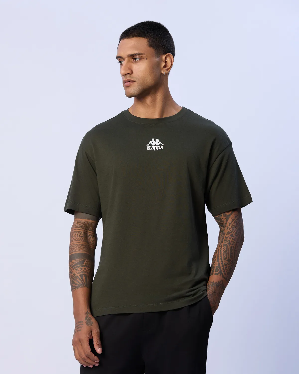 Yeşil Enrico Erkek Haki Regular Fit Tişört