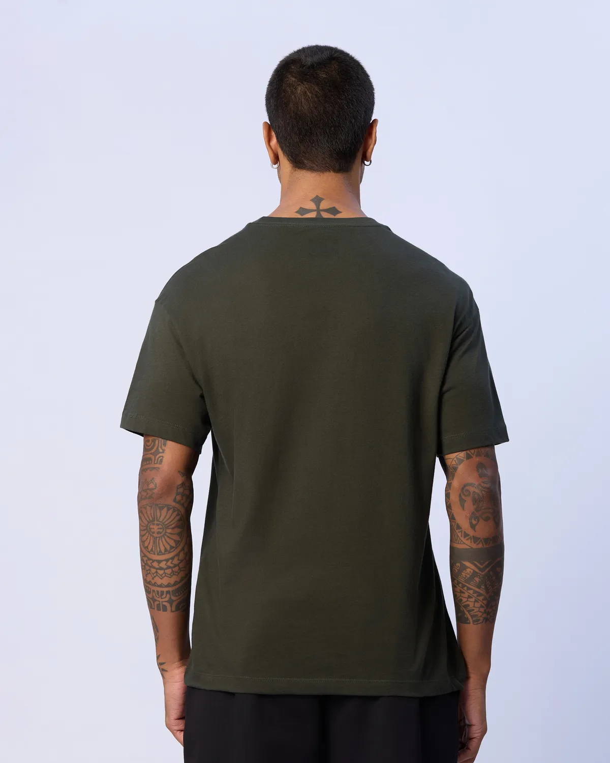 Yeşil Enrico Erkek Haki Regular Fit Tişört