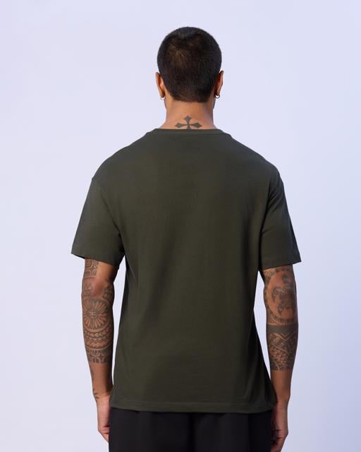 Yeşil Enrico Erkek Haki Regular Tişört - KAPPA® Türkiye