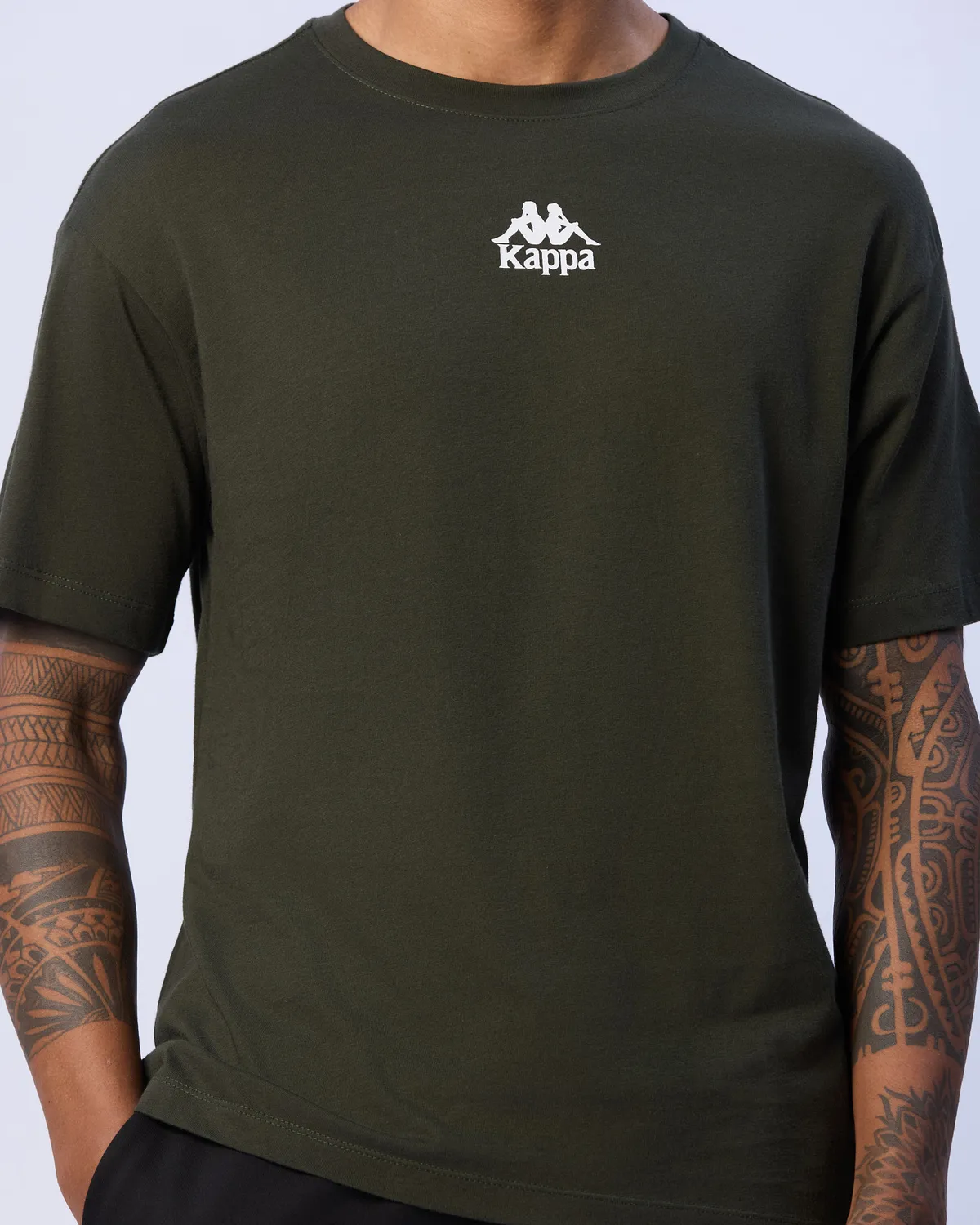 Yeşil Enrico Erkek Haki Regular Fit Tişört