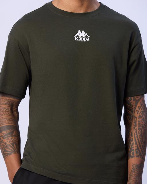 Yeşil Enrico Erkek Haki Regular Tişört - KAPPA® Türkiye
