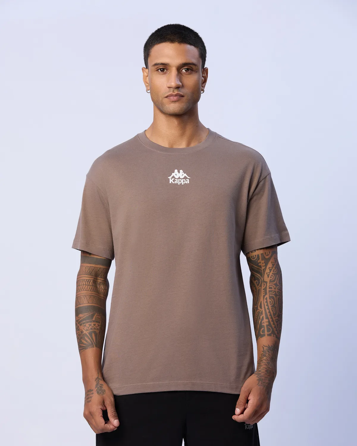 Kahverengi Enrico Erkek Kahverengi Regular Fit Tişört