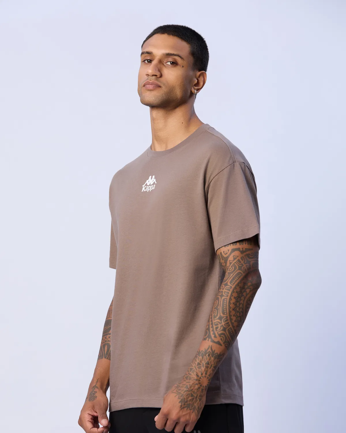 Kahverengi Enrico Erkek Kahverengi Regular Fit Tişört