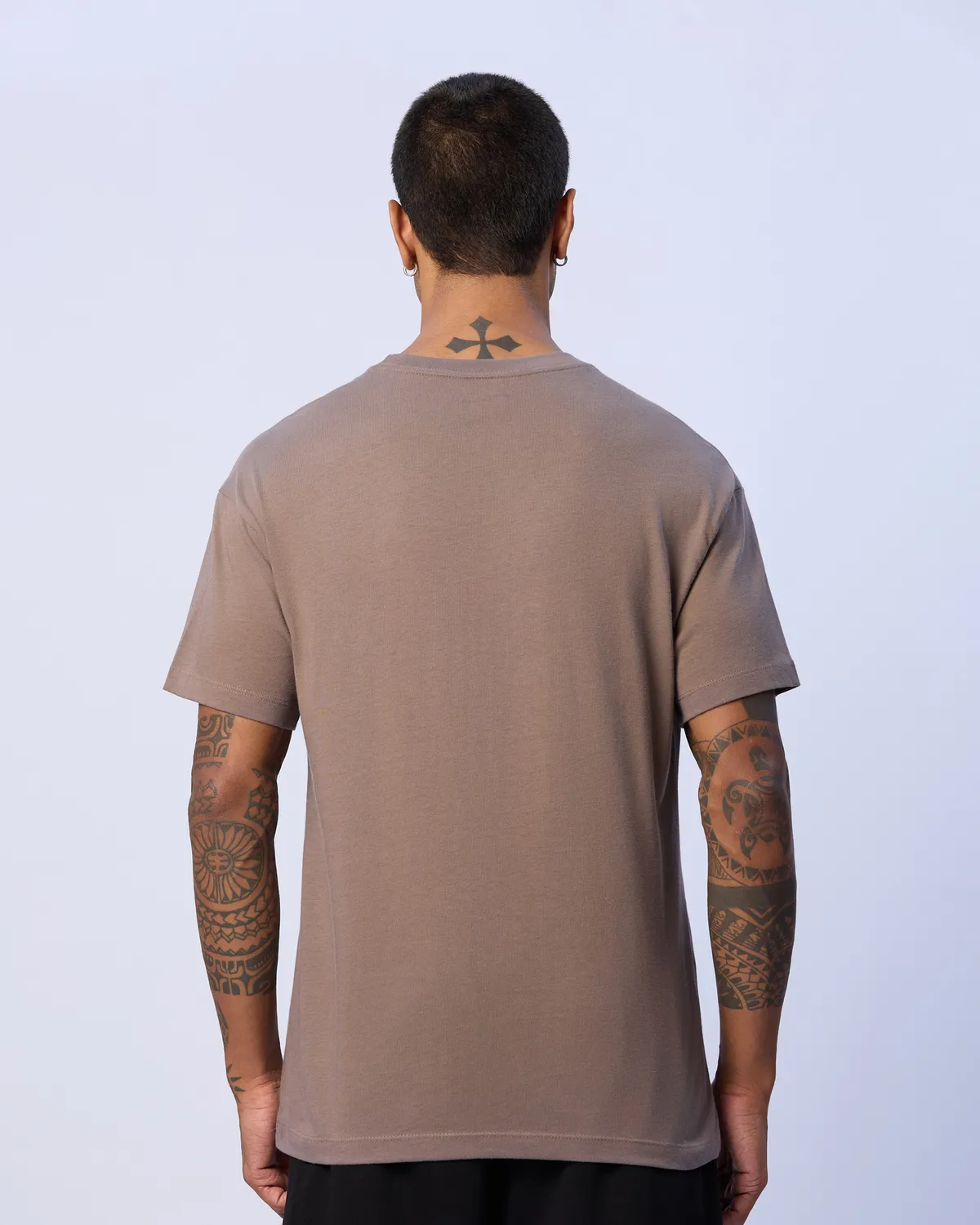 Kahverengi Enrico Erkek Kahverengi Regular Fit Tişört