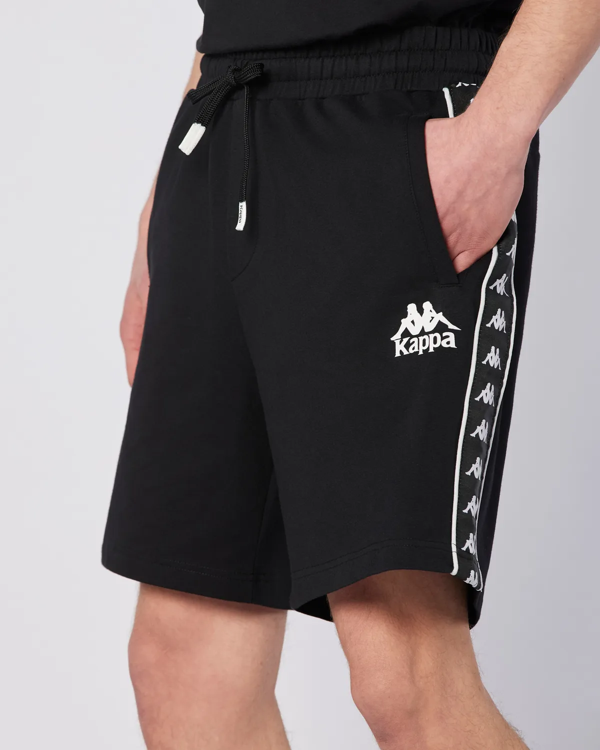 Siyah Banda Stars Short Erkek Siyah Regular Fit Şort