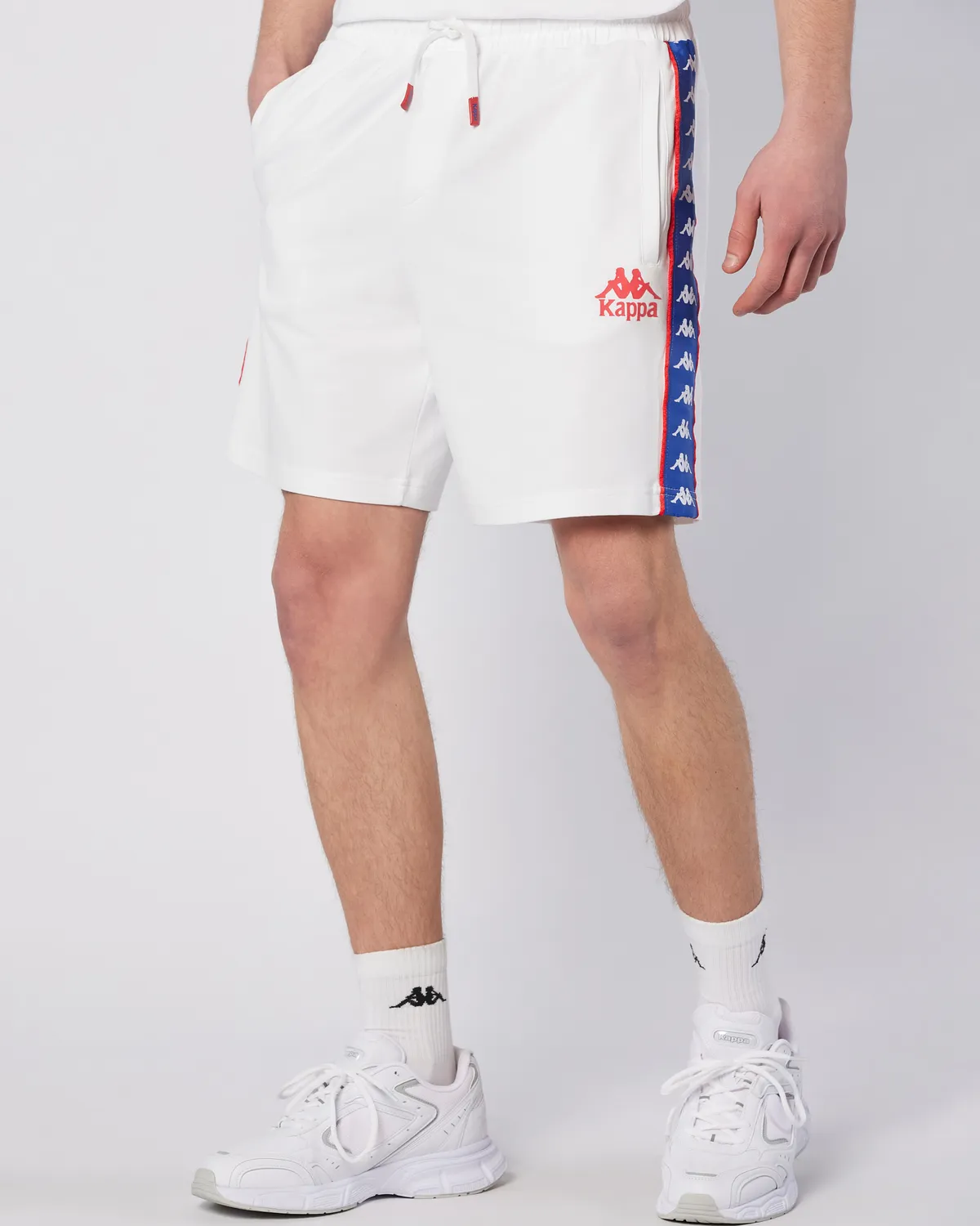 Beyaz Banda Stars Short Erkek Beyaz Regular Fit Şort