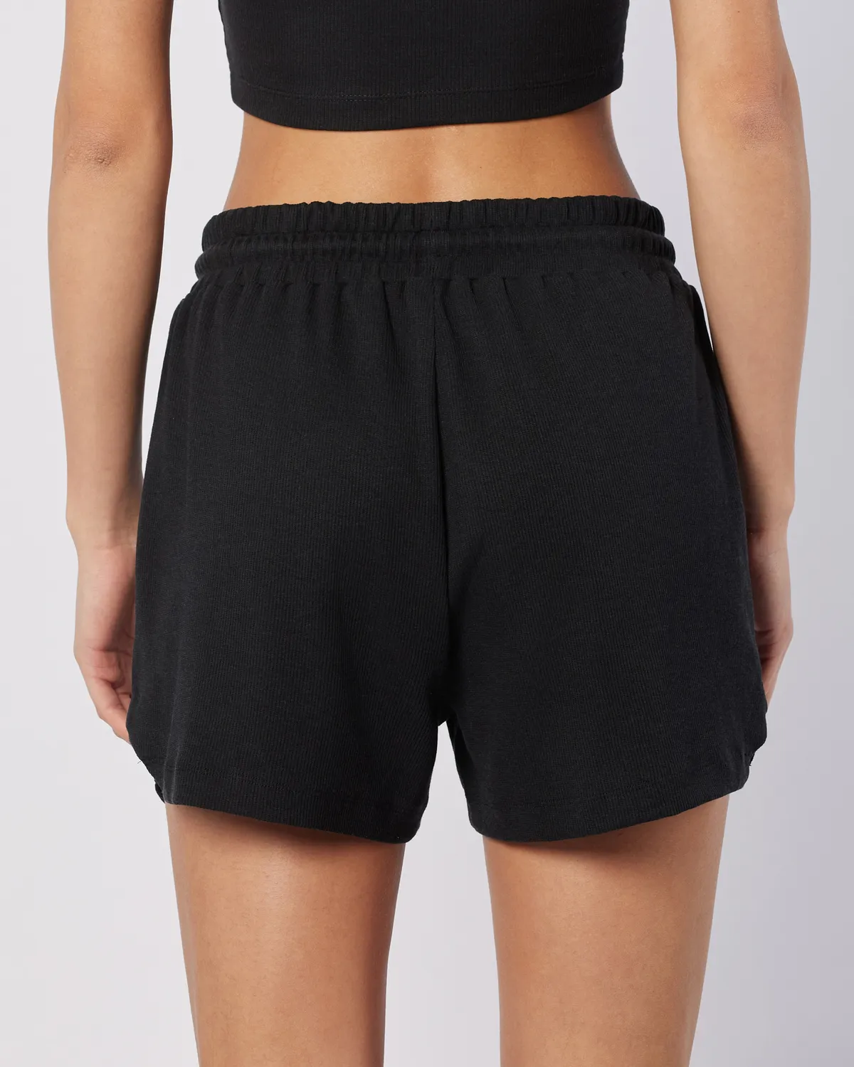 Siyah Leda Short Kadın Siyah Regular Fit Şort