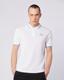 Beyaz-Flu Tur Erkek Beyaz-Mavi Regular Fit Polo Yaka Tişört