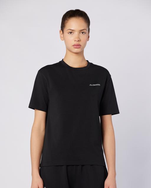 Siyah Jendyna Kadın Siyah Regular Fit Tişört - KAPPA® Türkiye