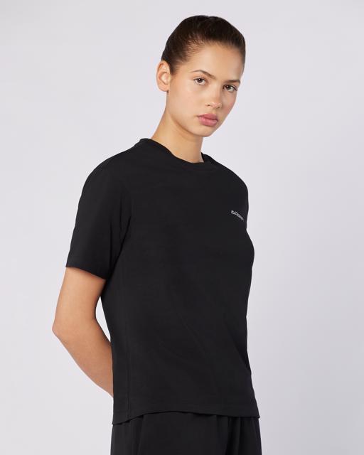 Siyah Jendyna Kadın Siyah Regular Fit Tişört - KAPPA® Türkiye