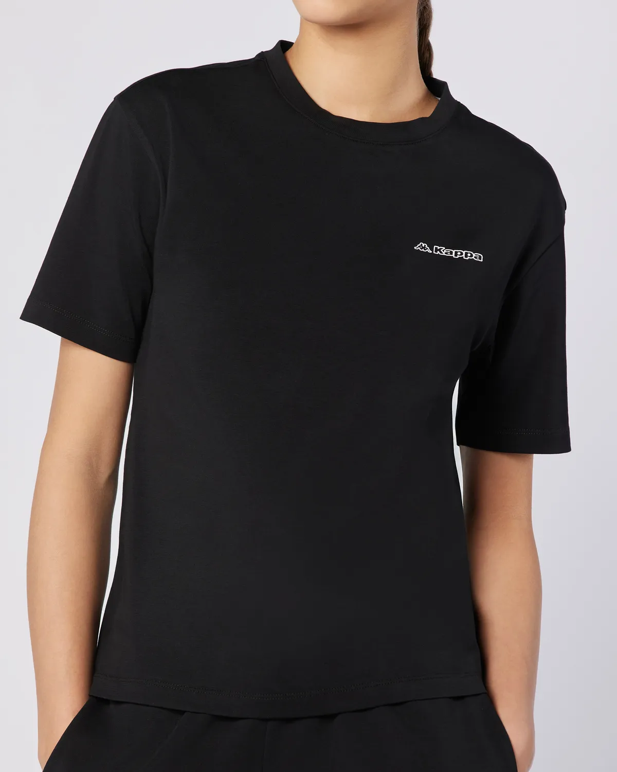 Siyah Jendyna Kadın Siyah Regular Fit Tişört