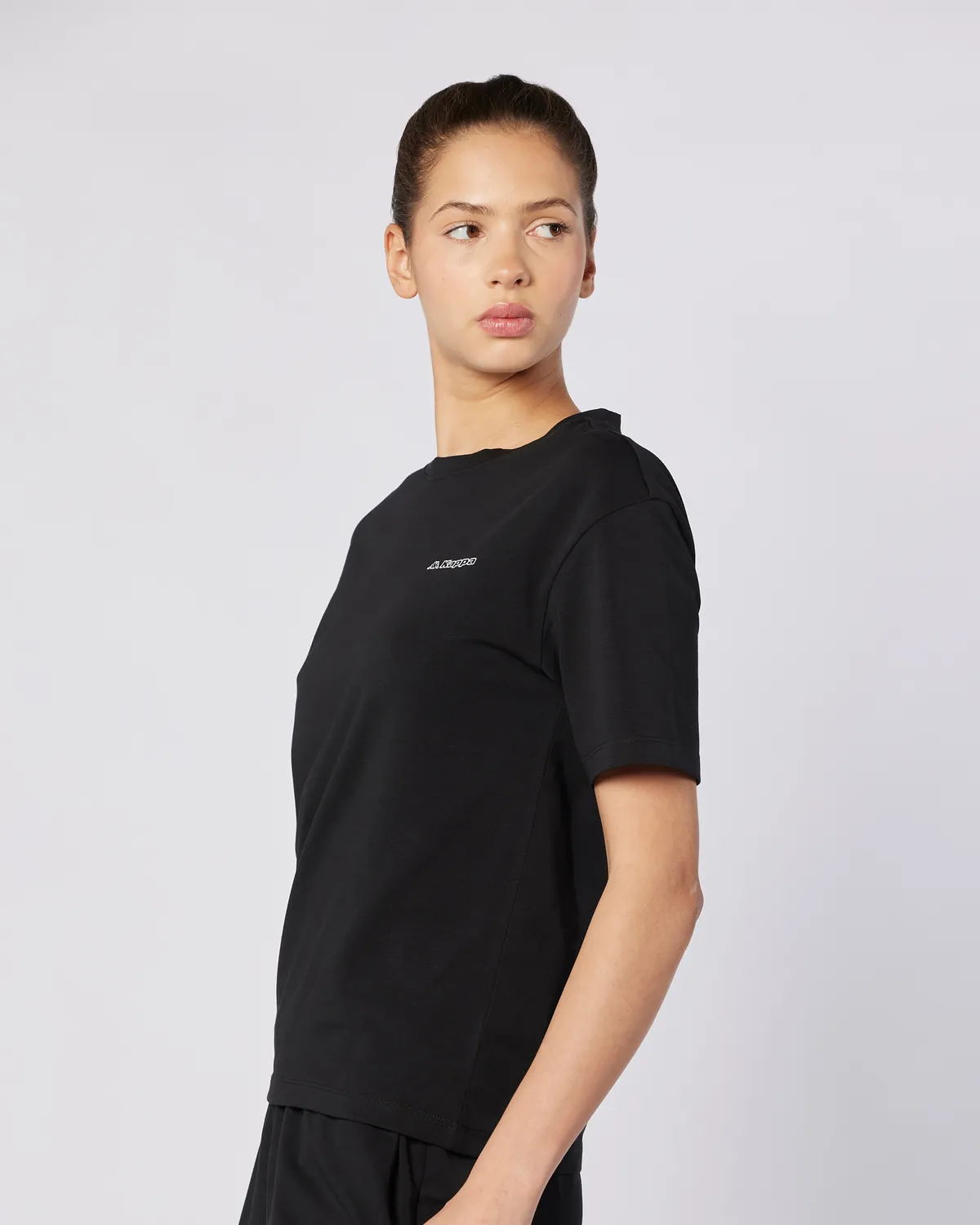 Siyah Jendyna Kadın Siyah Regular Fit Tişört