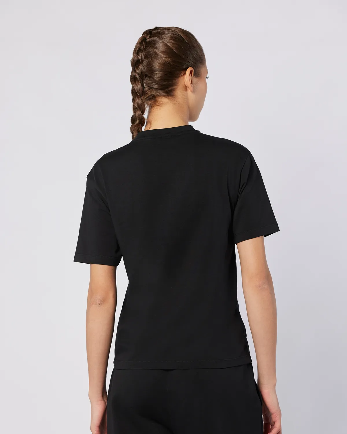 Siyah Jendyna Kadın Siyah Regular Fit Tişört