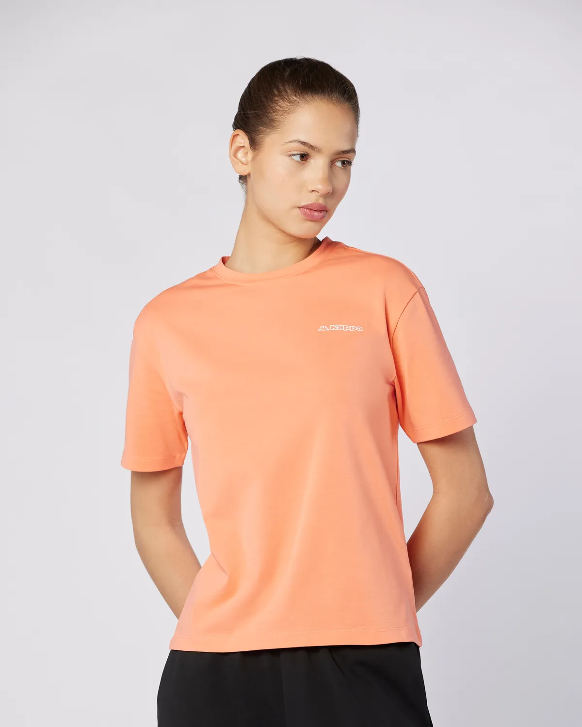 Turuncu Jendyna Kadın Somon Regular Fit Tişört