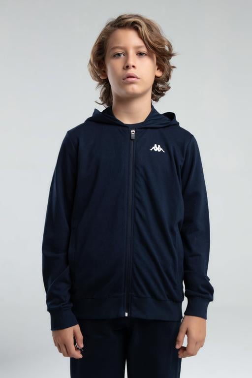 Mavi Authentic Jeffery Erkek Çocuk Lacivert Regular Fit Fermuarlı Eşofman Üstü - KAPPA® Türkiye
