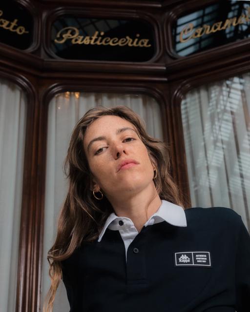 Siyah Nilde Tur Unisex Siyah-Beyaz Regular Fit Polo Yaka Tişört - KAPPA® Türkiye